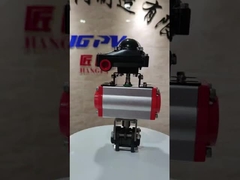 Pneumatische actuator aangedreven WCB NPT BSP draad 3PC kogelklep