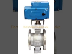 Elektrische kogelventil met V-flanker